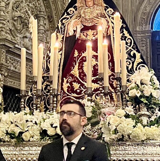 Nombramiento de Ricardo Villarrubia como capataz del paso de María Santísima de la Esperanza en su Soledad